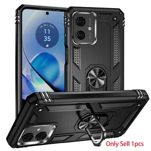 Case for Motorola Moto G54 5g Shockproof, 360° Adjustable Metal Ring, Non-Slip Stand, Durable Scratch-Resistant, Solid Color for Motorola Moto G54 5G Case