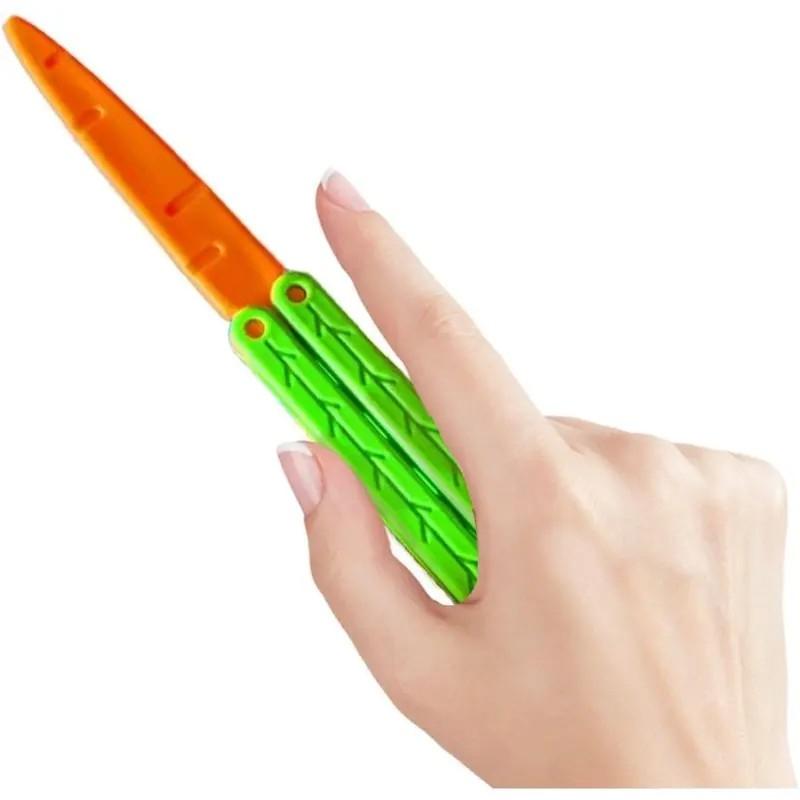 Carrot Butterfly Decompression Toy, Stress Relief Fidgeting, Rich Colors & Original Shape, 3D Printed Sturdy Toy, Large Size Ideal for Relaxation