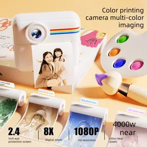 One Shot Color Instant Print Cartoon Kids Camera HD Digital Toy Camera for Boys Girls