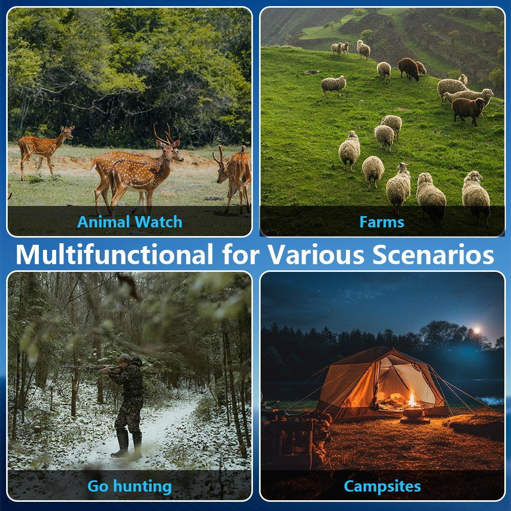 Night Vision Goggles-Night VisionBinoculars,2000 mAh Battery,7 Levels Infrared,6XDigital Zoom,Wildlife Observation,Hunting,Camping