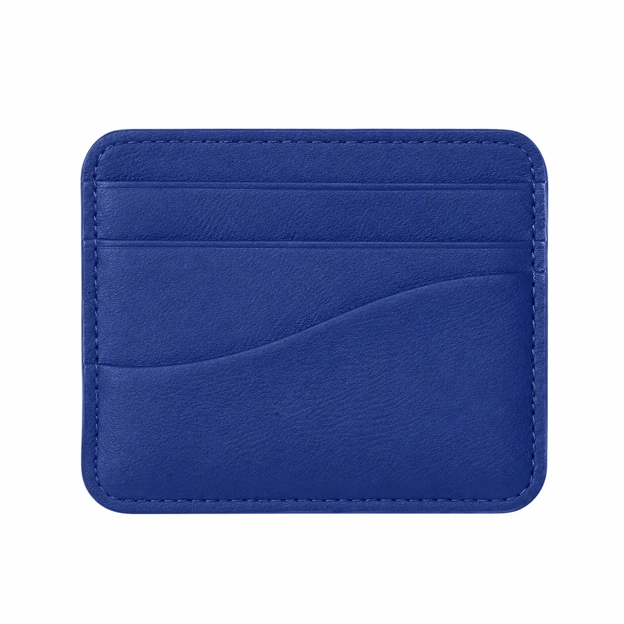 Premium Soft PVC Leather Card Holder with Four Card Slots – Wave-Textured, Thickened Design, Lightweight & Compact for Daily Carry, Ideal for Women Seeking Stylish and Functional RFID-Safe Wallet Alternatives