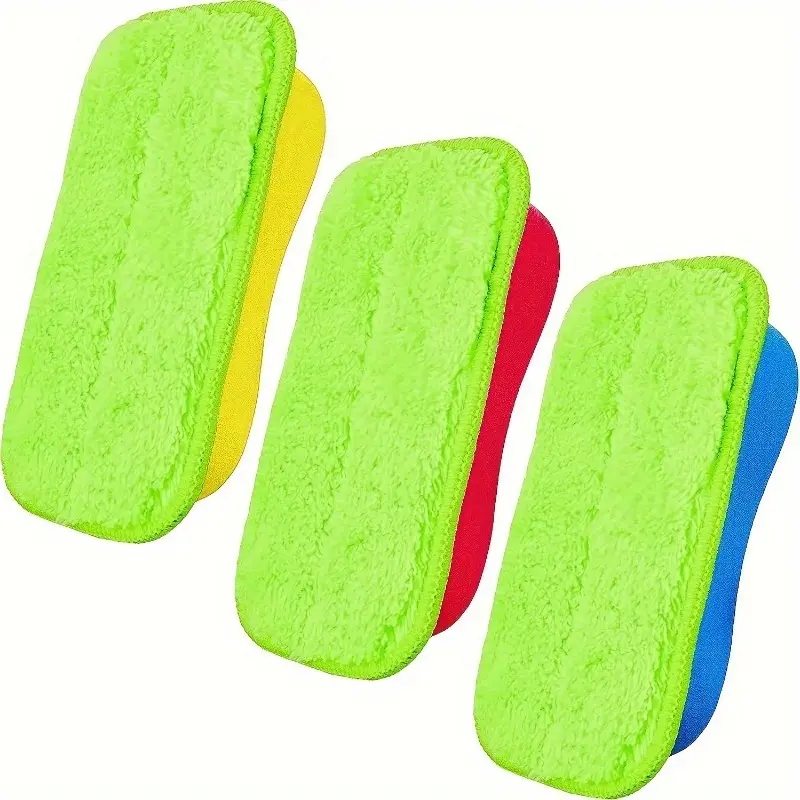 Washable Chalkboard Eraser, 3 Counts/set Magnetic Chalkboard Eraser, Dry Eraser, Reusable Chalk Eraser for Home and Office School Dormitory
