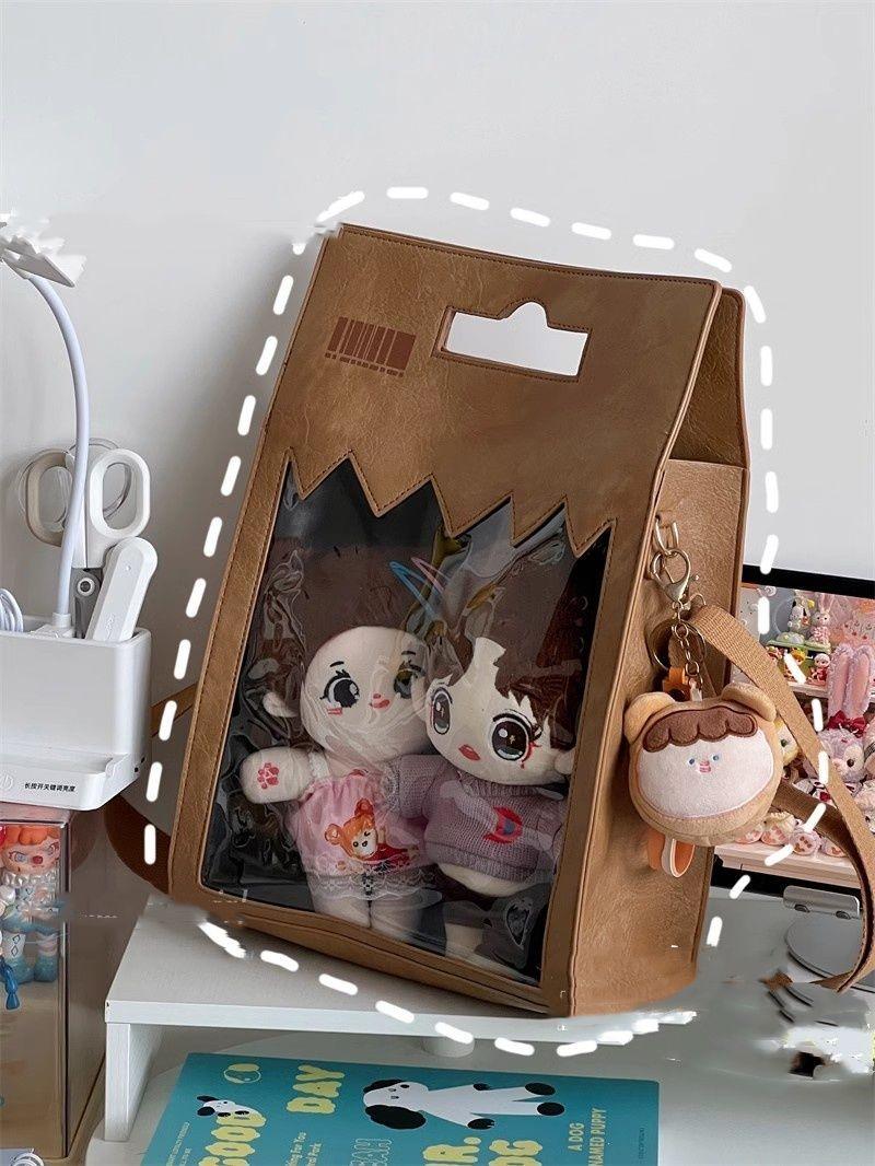 New Y2K Funny Envelope Ita Bag Cute Personalized Shoulder Bag Street Trend Crossbody Bag Kawaii Girl Transparent Display Handbag