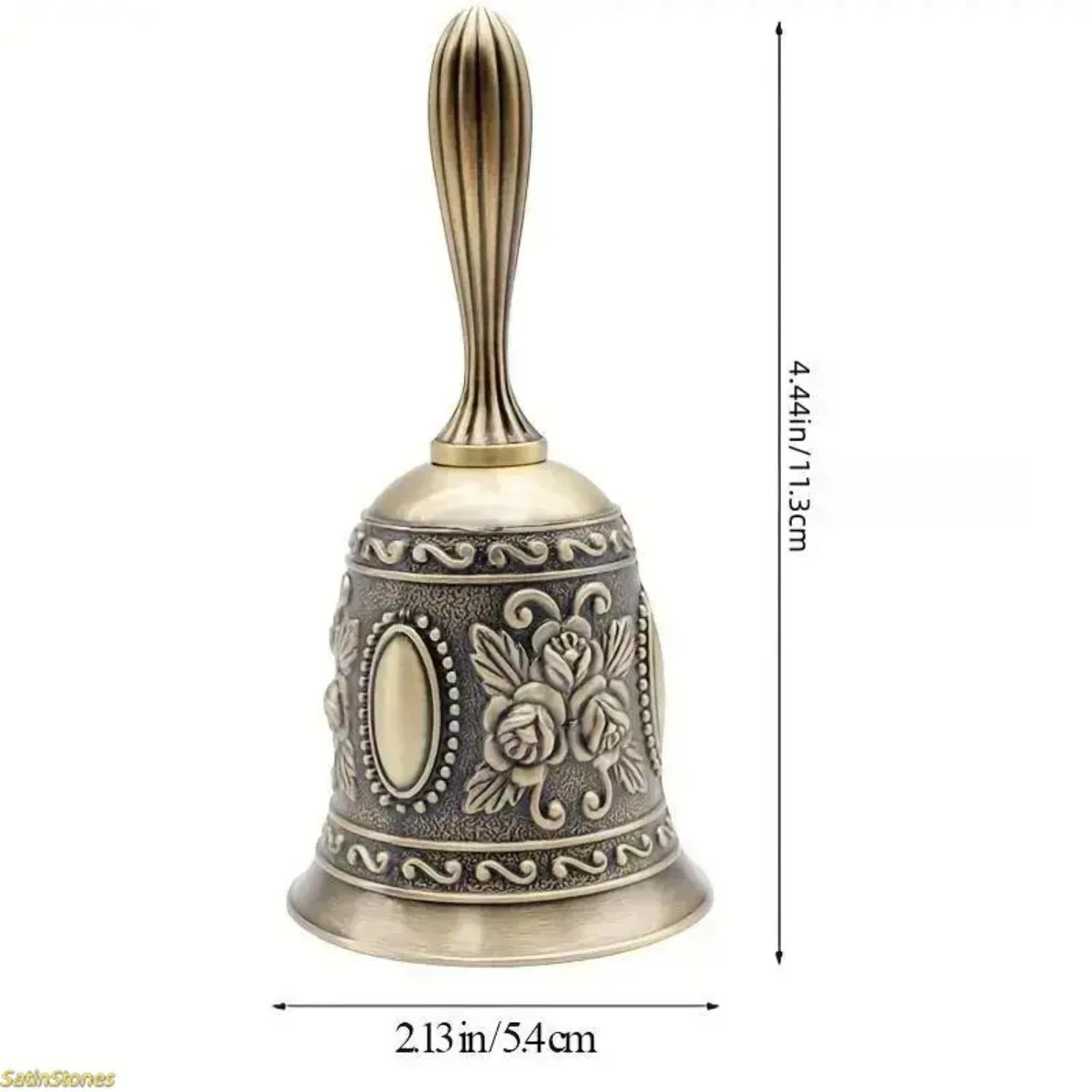 Brass Handbell: A Traditional Call Bell for Weddings and Parties—A Handheld Musical Instrument Suitable for All Ages