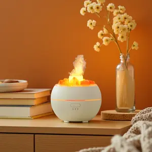 Natural Himalayan Rock Salt Essential Oil Diffuser, Ultrasonic Cool Mist Humidifier with 7 Color Changing LED Night Light, Auto Shut-Off When Water Shortage, Aromatherapy Diffuser for Bedroom Home Office SPA, Perfect for Home Decor & Gift