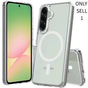 Magnetic Case for Samsung Galaxy A56 5G 2025, Magnetic Cover Compatible with MagSafe, Hard Back Slim Shockproof Bumper, Support Wireless Charging