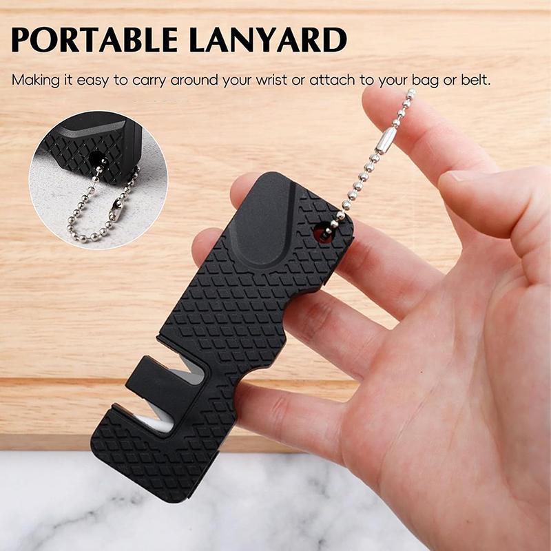 Portable Mini Knife Sharpener, 1 Count Multifunctional Knife Sharpening Tool, Professional Knife Sharpening Stone, Knife Sharpening Tool for Home Kitchen, Portable Hand Tools