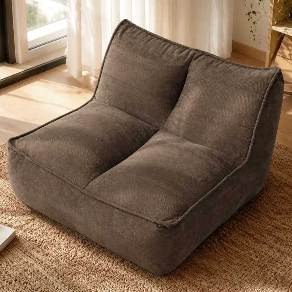 Brown + Corduroy+togo sofa