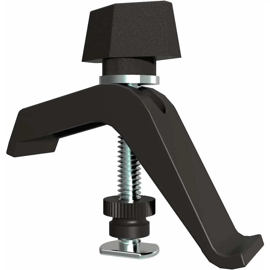 Professional-Grade Track Clamps - T-Slot Clamp with Turn Handle - Secure Non-Slip Grip for Woodworking, Dual Grip