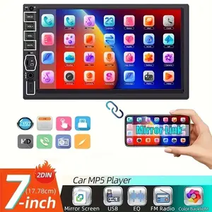 Standard 2din Car Mp5 Player, No Damage Installation, Universal Fit for All Models, Easy Setup, No Modifications Required