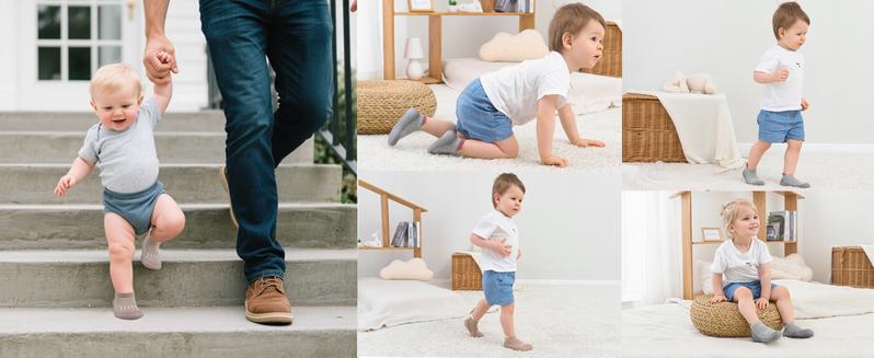 Baby Sock Shoes Toddler Walking Shoes Infant Non-Slip Slippers Soft Rubber Sole Sneakers for Baby Boys Girls