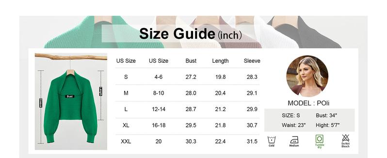 Women's Bolero Shrug Sweater 2025 Knitted Long Sleeve Open Front Cropped Cardigan Shrugs Sweaters Y2K Tops