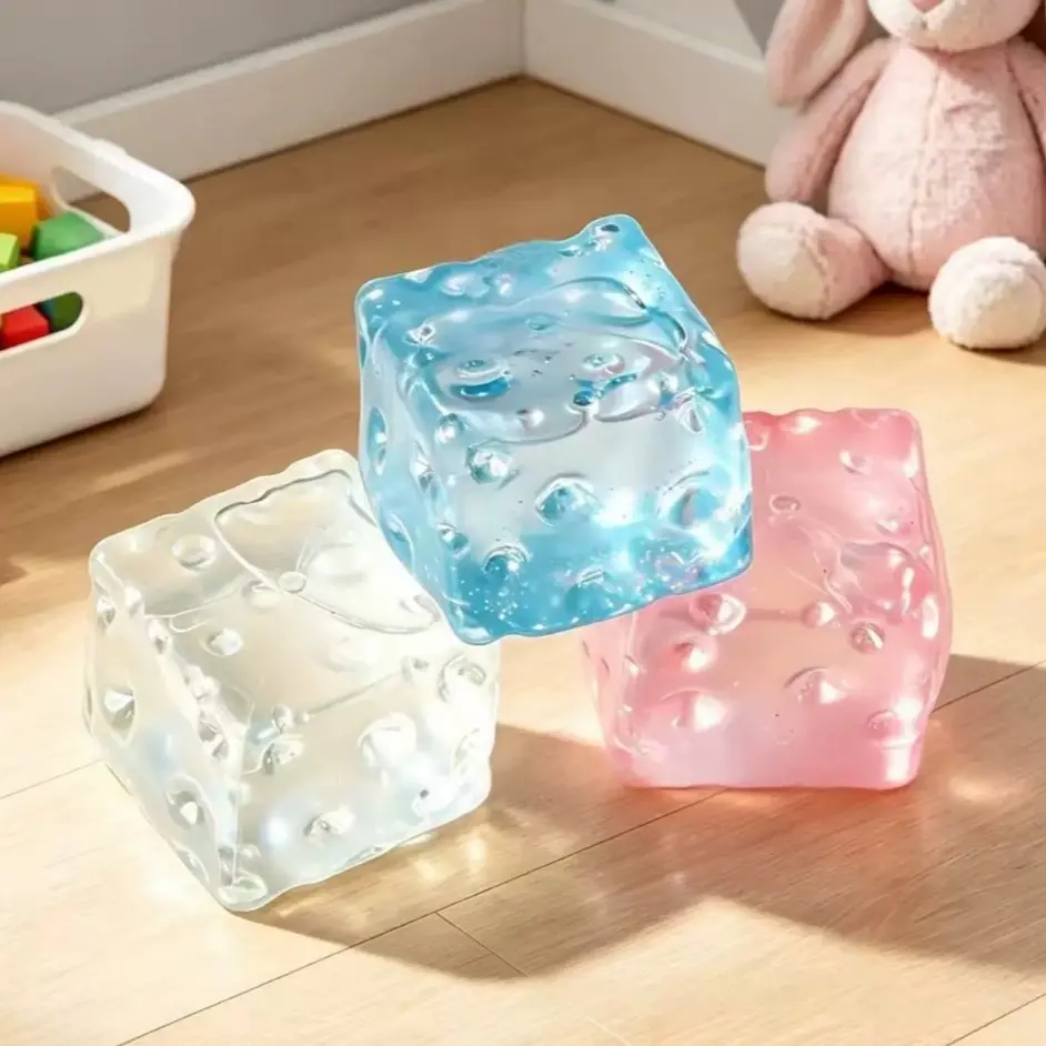 1pc Cheese Stress Relief Toy, Malt Sugar Plush Ball, Office Worker Student Relaxation Game, Fun Interactive Plaything