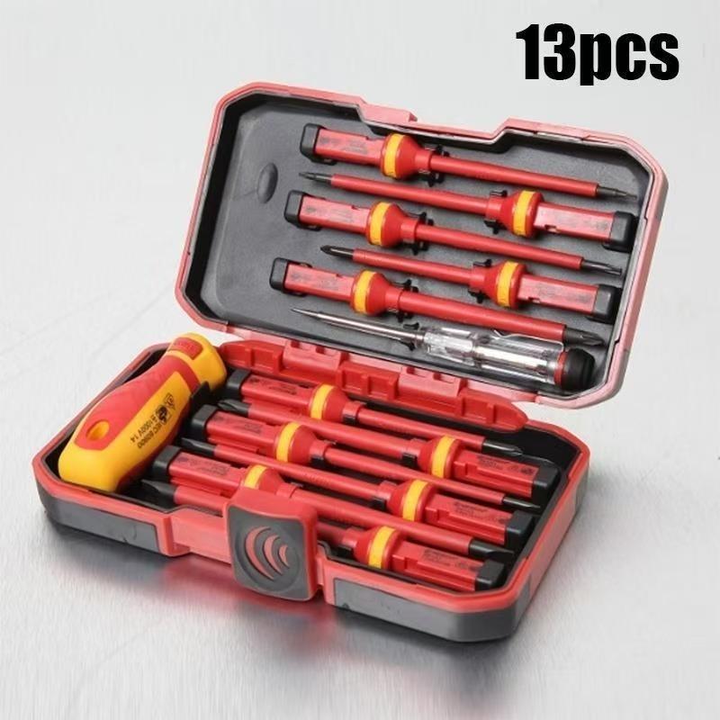 VDE Insulated Screwdriver Set, High Pressure Electrician Screwdriver Set, Multifunctional Screwdriver Set for Home & Office