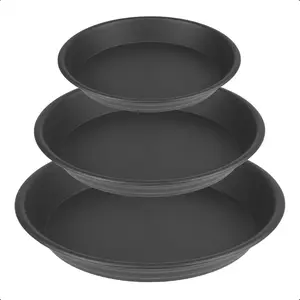 6 Pcs Plastic Plant Saucer 6 8 10 inch Assorted Sizes, Thick Multi Size Pack Plant Tray for Pots Indoors Potted Plant Water Catcher Tray Flower Planter Base Drainage Drip Dish Plate Outdoor