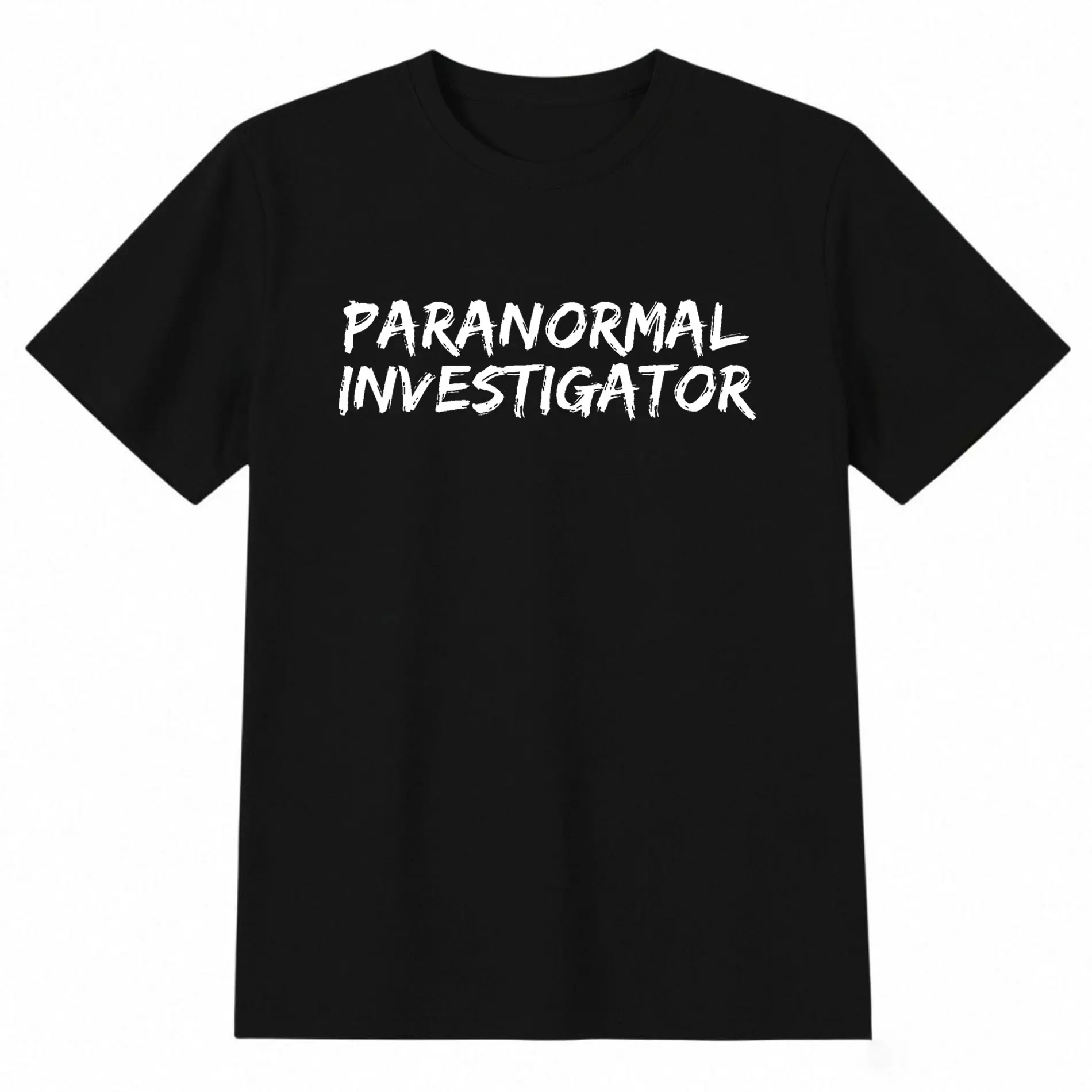 Paranormal Investigator Ghost Hunting EVP Halloween T-Shirt |   Funny Streetwear Graphic Tee for Men and Women, Short-Sleeved, Vintage Style, Crew Neck, Regular Fit