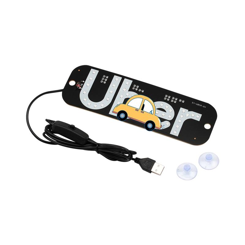 New Taxi Indicator Light with Switch 5-6V LED Roof Light USB Powered for Car and Taxi Use-Without the car pattern