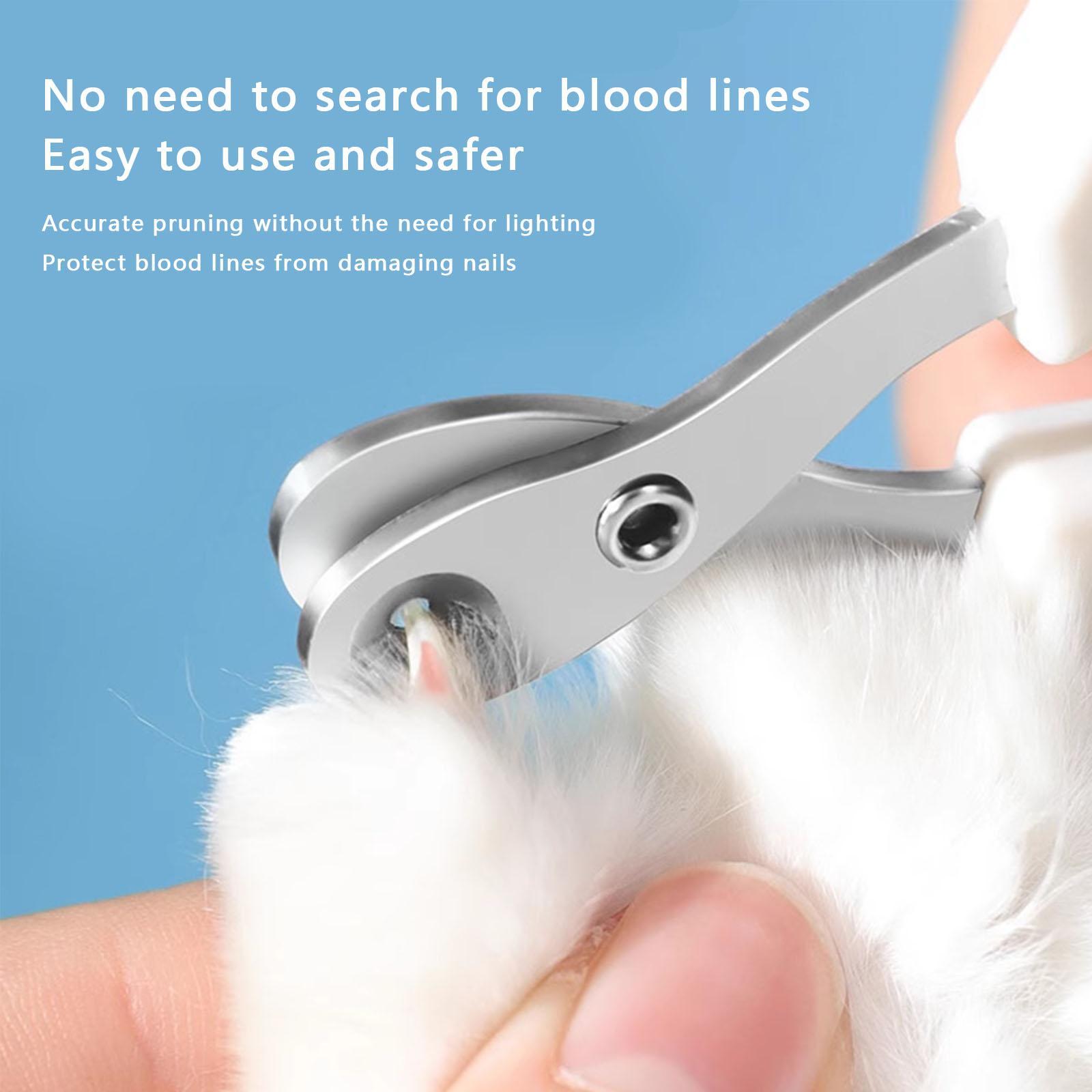 Pet Nail Clipper, Professional Stainless Steel Nail Clipper for Cats, Kittens, Hamster, Rabbits, Birds, & Small Breed Animals Claw Trimmer