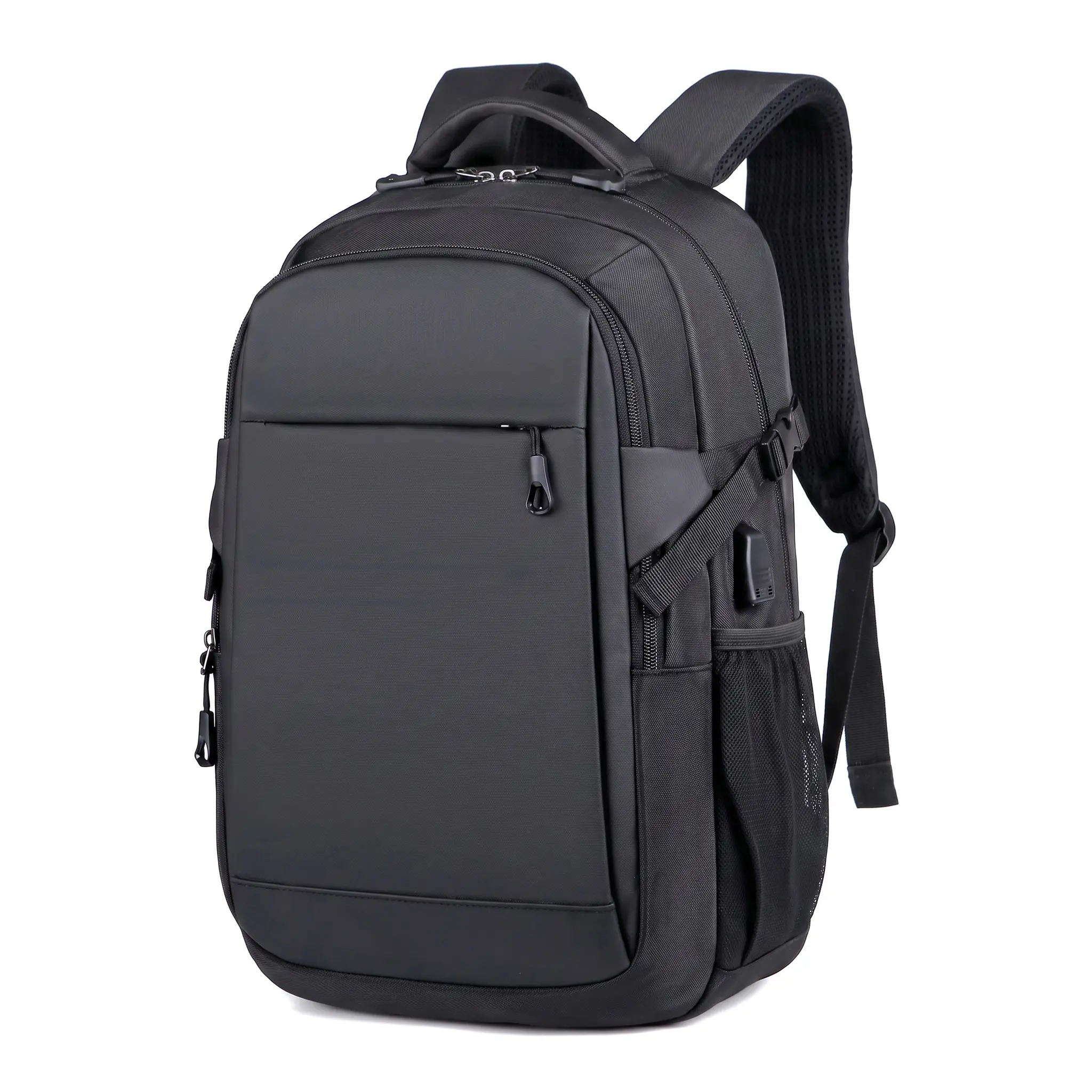 Men's Waterproof Laptop Backpack with USB Charging Port - Casual Business Travel Bag, Ideal for Work, Daily Commute, School & College