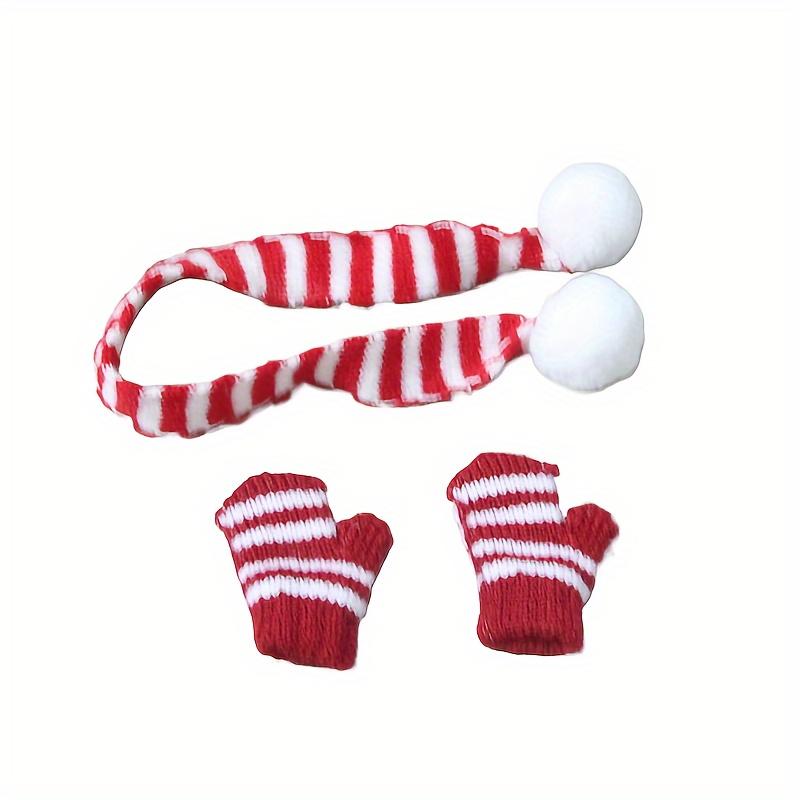 Set, Elf Doll Gloves, Elf Doll Scarf, Christmas Decoration, Creative Christmas Gift, Cute Small Items, Birthday Gift, Classroom Prizes, Party Decoration Supplies