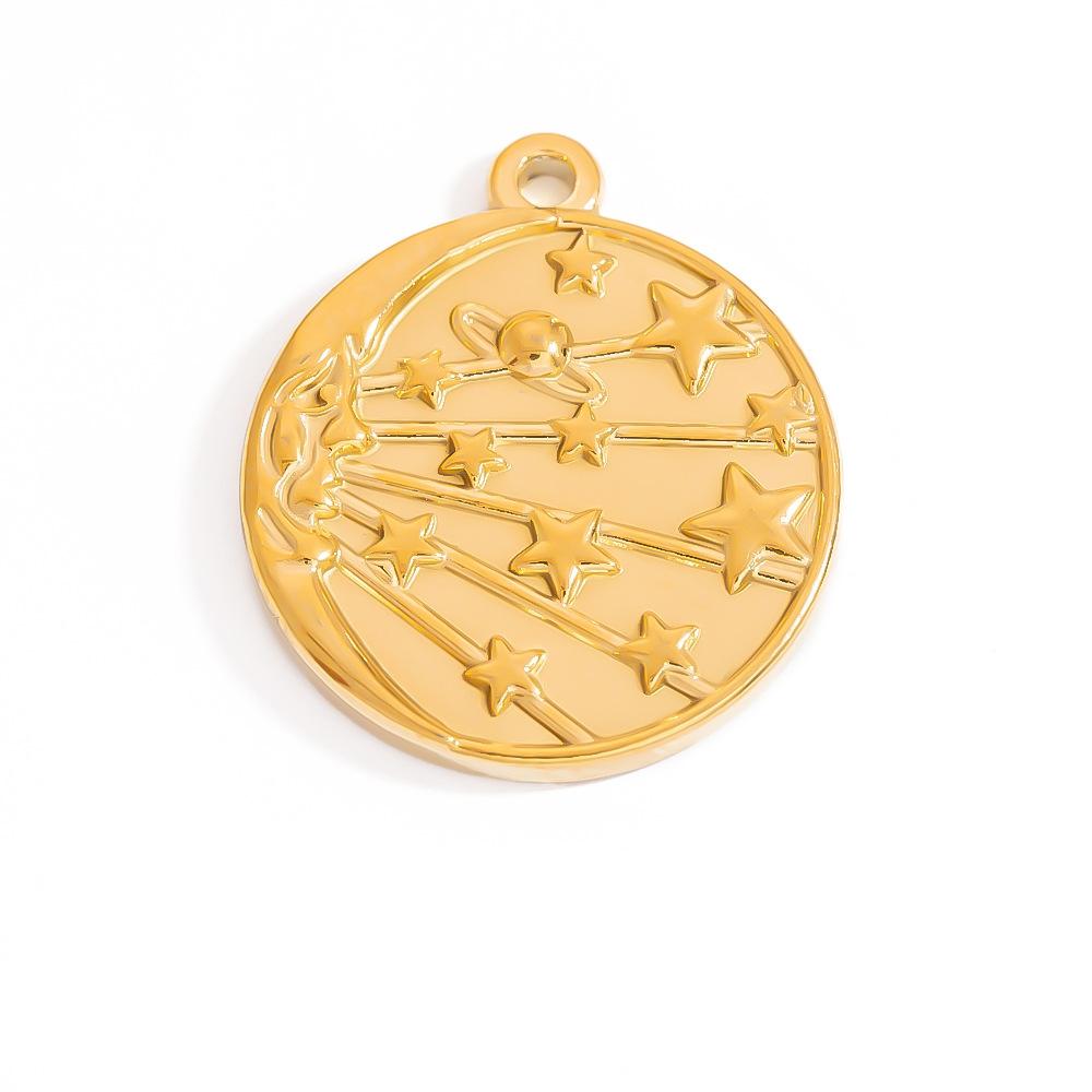 Titanium steel DIY jewelry accessories, stainless steel necklaces, bracelets, pendants, 18K gold pendants, accessories, and ornaments