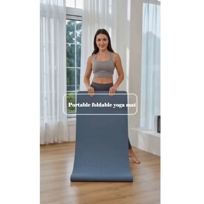 Tpe Foldable Yoga Mat, Portable Nap Pad for Students, Easy Storage, Eco-Friendly, Non-Slip, Convenient Design, Perfect for Breaks