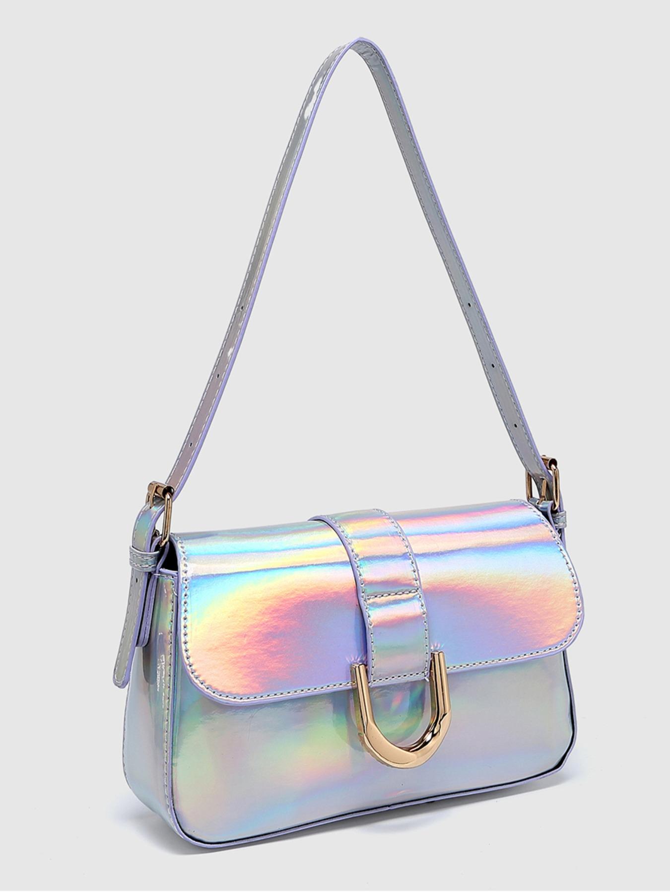 Women's Vintage Solid Buckle Decor, Summer 2024 Adjustable Strap Zipper Pu Leather Bag for Work & Daily Used, Casual Handbag Satchel, Fashion Women's Bags