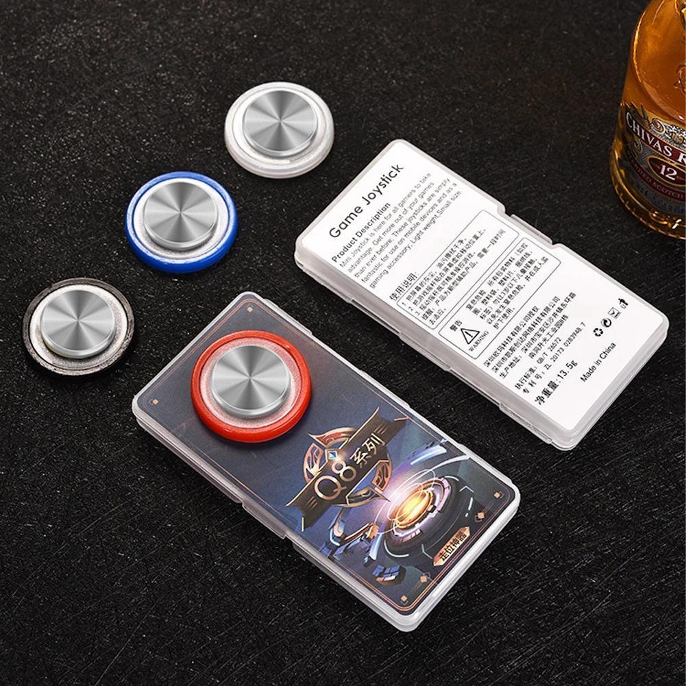 Round Game Joystick Metal Button Controller with Box Easy Chicken Dinner For Mobile Phone Rocker Tablet Android Iphone