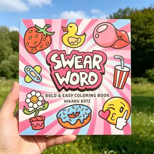 Swear Word Bold Coloring Book, Clean Patterns for Adults & Kids, Humorous & Fun, Relaxation Activity, Perfect Birthday & Party Gift