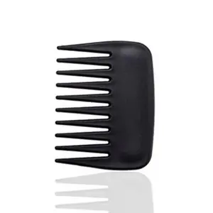 Black Mini Wide Tooth Comb for Women Curly Wavy Hair Anti Static Portable Pocket Comb Gentle on Hair for Men Oil Head Pompadour