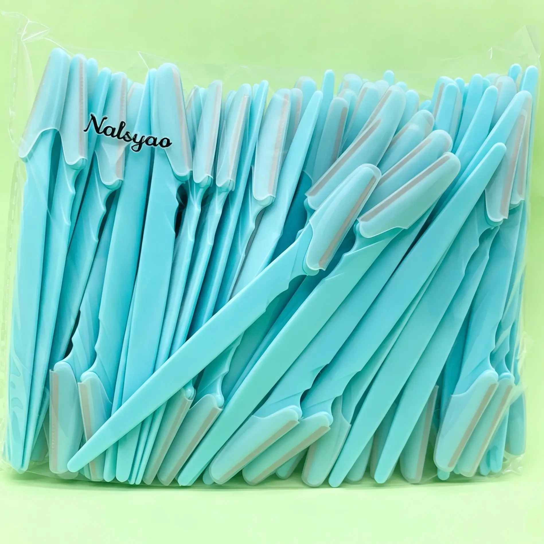 100-Pack Safety Brow Trimmer, Smooth Blade for Precise Hair Removal, Gentle on Skin, Ideal for Brows and Facial Hairs