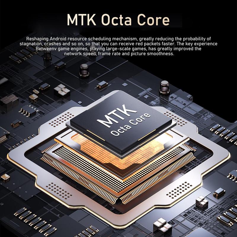 FUFFI 6.8 Inch Smartphone, 4+64GB ROM,1 Count 4G Network Unlocked Phone, Android 12.0 Version 8+16MP Cellphone, Dual Card Phone for Home & Office