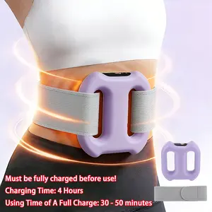 Deep Tissue Percussion Muscle Massager, Electric Dual-Ring Fascia Massager with Belt, 3 Modes and 5 Intensities Handheld Full Body Fascia Massager Ring for Relaxation, Portable Muscle Massagers