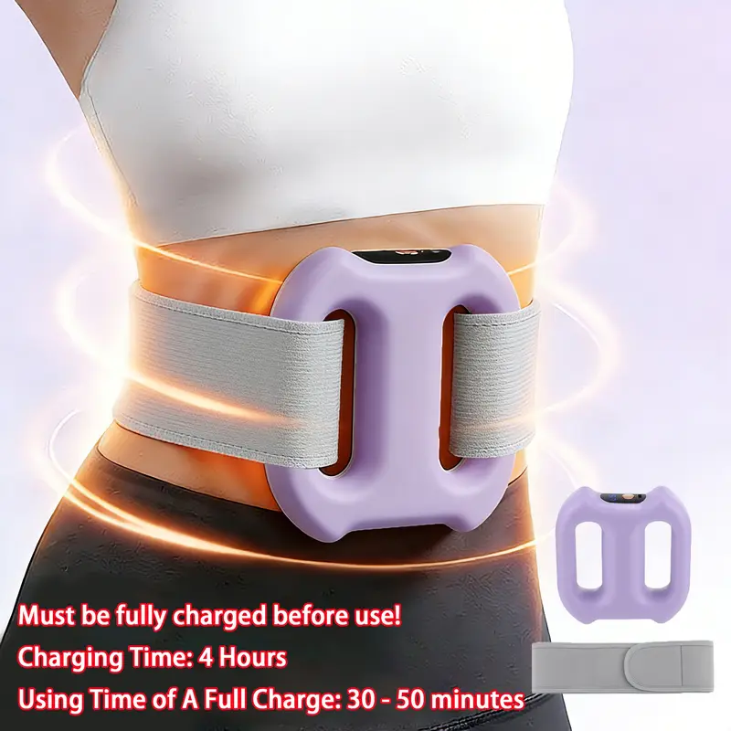 Deep Tissue Percussion Muscle Massager, Electric Dual-Ring Fascia Massager with Belt, 3 Modes and 5 Intensities Handheld Full Body Fascia Massager Ring for Relaxation, Portable Muscle Massagers, Cordless Fascial Ring