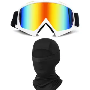 Off Road Outdoor Riding Windproof Goggles with Quick Dry Balaclava Face Mask – Unisex Riding Gear for ATV, Dirt Bike, Motocross, Ski Activities