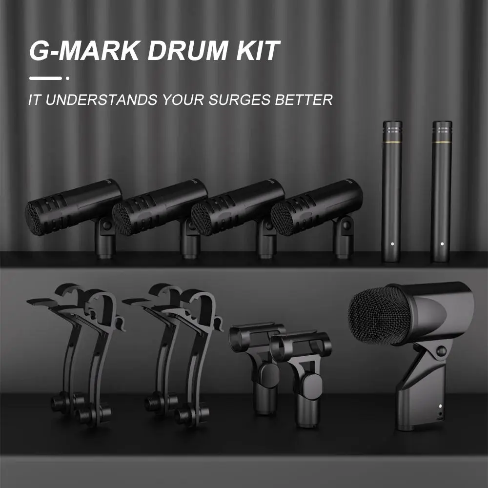 K-MYZS FD-2-GD1.7 Drum Mic Pickup Microphone for Drummers Musical Instrument Accessories
