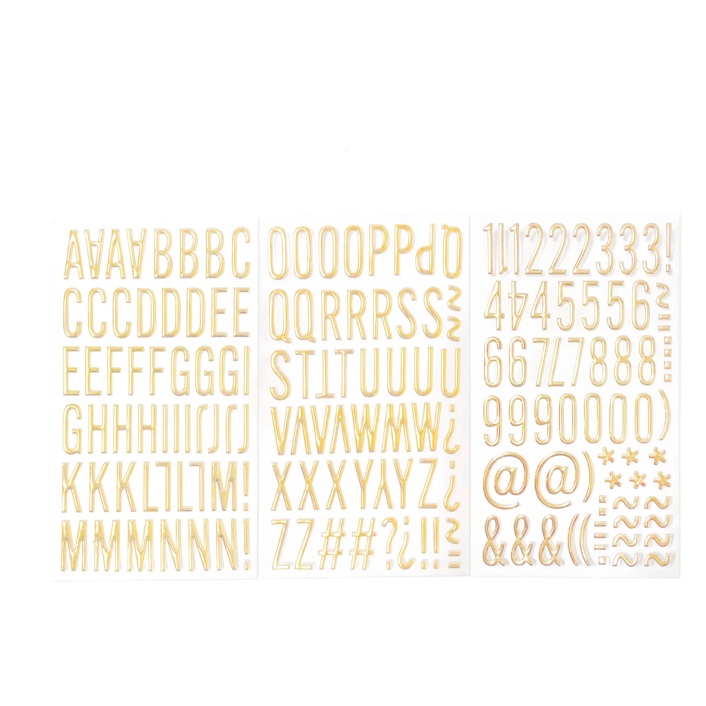 3 Sheets Letter and Number Stickers, 1 Inch 3D Self-Adhesive Foam Alphabet Stickers for Scrapbooking, DIY Decorations, DIY Decorative Stickers