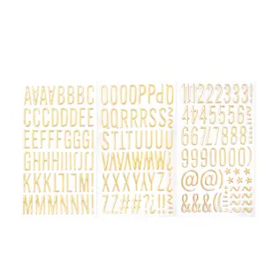 3 Sheets Letter and Number Stickers, 1 Inch 3D Self-Adhesive Foam Alphabet Stickers for Scrapbooking, DIY Decorations, DIY Decorative Stickers