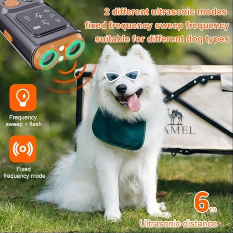 Dog Bark Deterrent Device, 1 Box Rechargeable Dog Bark Control Device with LED Flashlight, Dog Training & Behavior Aid Tool for Outdoor, Pet Gear, Pet Supplies, Easter Gifts, Pet Products