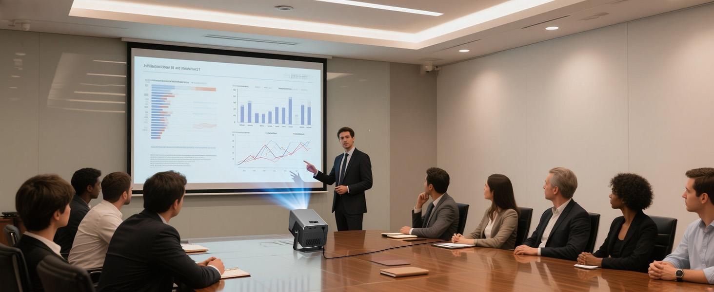 [8K Support/1400 ANSI/AI Visual Calibration] Native 1080P UHD Projector with Android 14 OS, X7AR Smart Projector with Hi-Res Audio, Auto Focus&Keystone,WiFi 6&Bluetooth 5.4, 200" Screen for Home Outdoor