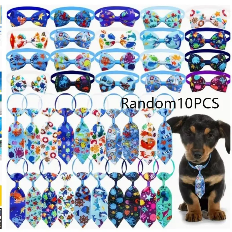 10pcs Dog Grooming Small Dog Cat Neckties, Fashionable Bowties for Pets, Stylish Dog Grooming Accessories, Chihuahua Accessories, Pet Supplies, Clothing