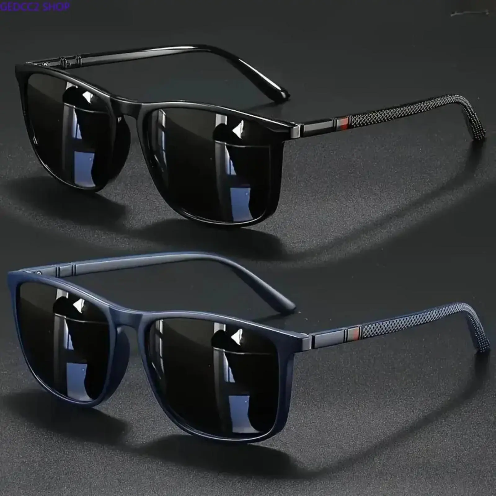 Y2K Futuristic Sunglasses 2 Pack, Square Frame Streetwear Shades for Women & Men, Retro Fashion Eyewear for Summer Outfits and Festivals