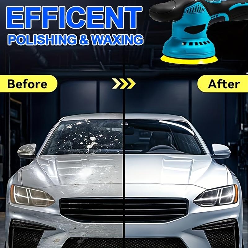 Wireless 6inch Car Polishing and Waxing Machine, Multi-Polishing Disc Set, Adjustable Speed, Suitable for Car Detailing, Furniture Polishing, and Multiple Scenarios