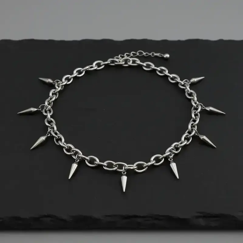 Men's Punk Style Stainless Steel, Minimalist Street Style Chains Necklace, Fashion Jewelry for Party, Daily Clothing Decor, Trendy All-match & Exquisite Jewelry for Birthday Gift, Fashion Cool Accessories