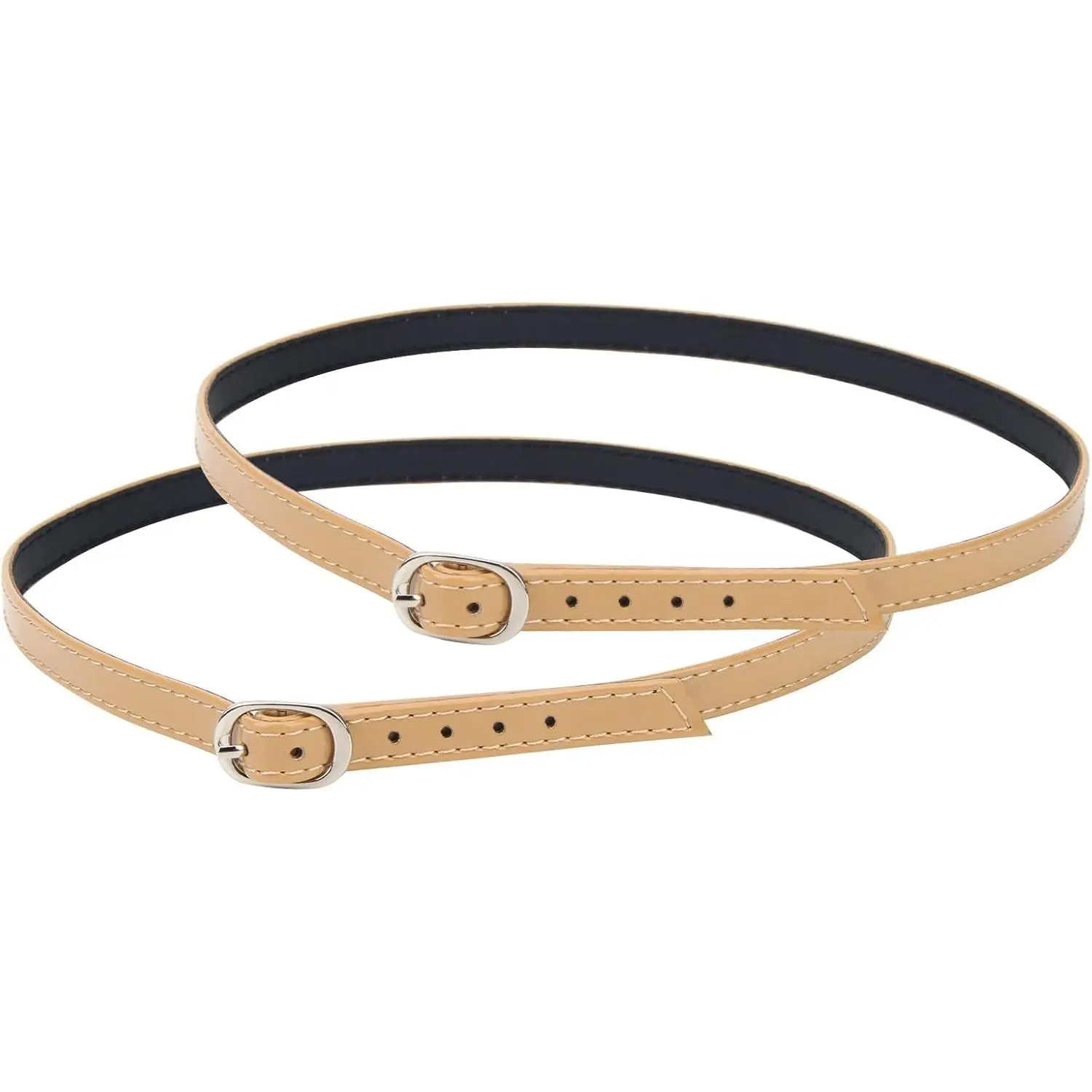 Women's Detachable PU Leather Shoe Straps,High Heels Anti-loose Shoelace Accessories