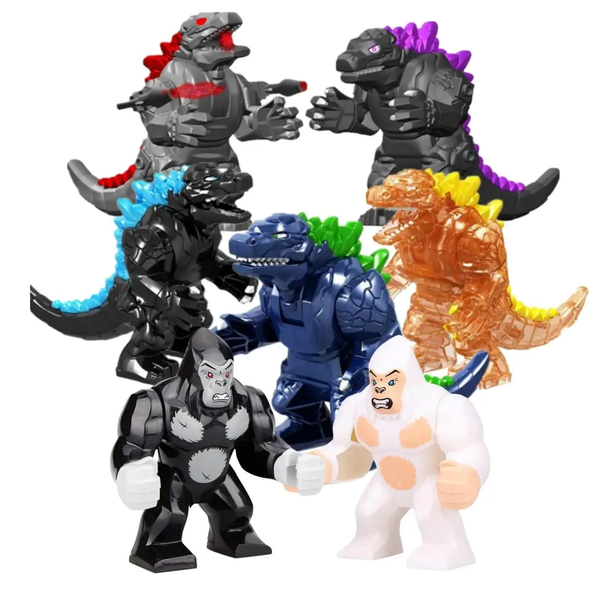 Movie Series Animal Big Dinosaur Building Block Monster Mini Animation Action Figures Model King Toy Children's Gifts