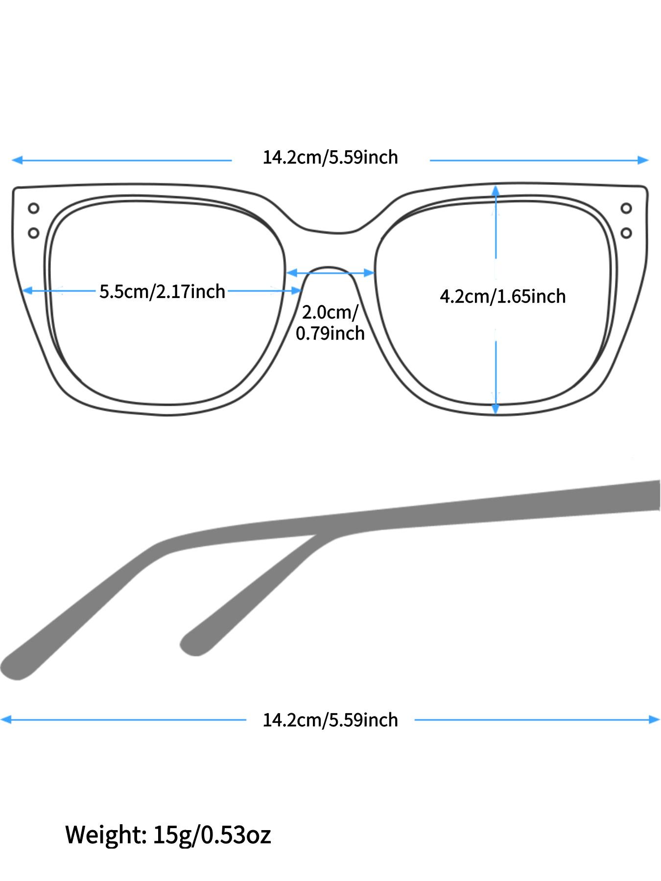 Square Frame Anti-blue Light Glasses, Fashion Transparent Glasses for Women & Men, Fashion Eyeglasses for Work, Daily Clothing Decor, Perfect for Student Daily Use, Square Frame Eyewear