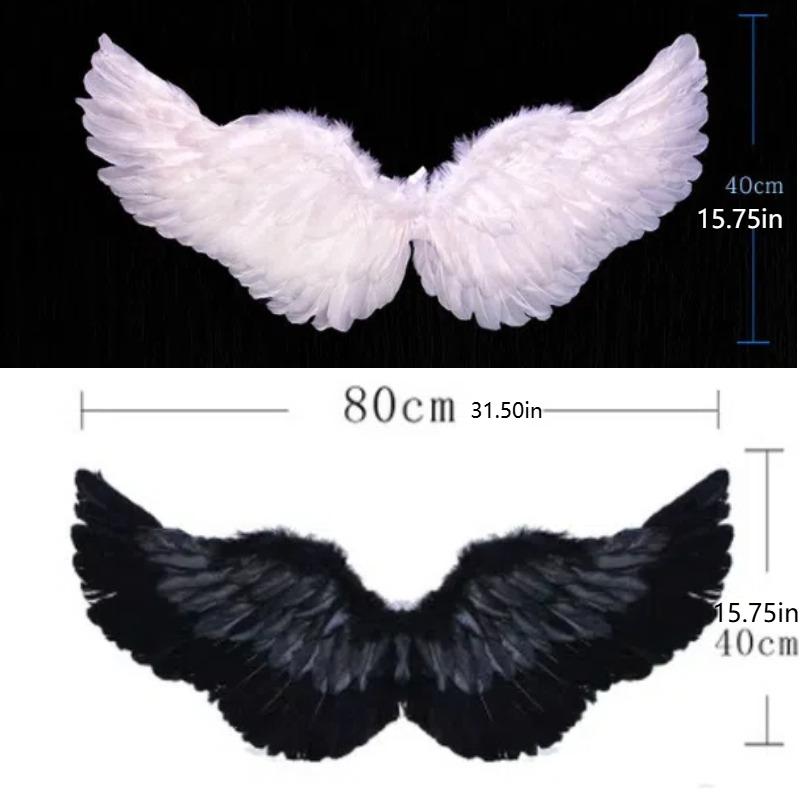 Women Girls Halloween  Angel Devil Swan Cosplay Costume Sexy Strapless Vest Skirt Wings Suit Carnival Party Roleplay Outfits