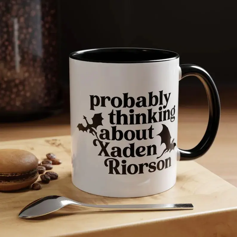 Fourth Wing Mug, Xaden Riorson Mug, Romantasy Coffee Mug, Empyrean Series Cup, Dragon Rider Mug, Fantasy Booktok Gift, Fourth Wing Merch