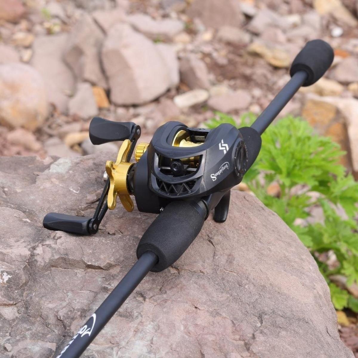 Sougayilang Fishing Reels 4 Color 7.2:1 Ratio Baitcaster Reel Baitcasting Fishing Reels Front Drag Spinning Reel Casting Fishing Reel Outdoor Fishing